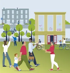 Illustratie omslag handreiking Mijn thuis