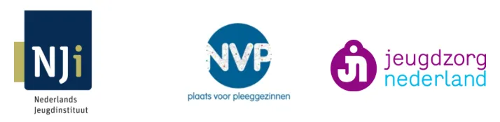 Logo's NJi, NVP en Jeugdzorg Nederland