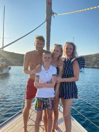Foto gezin van Heidi en Tim