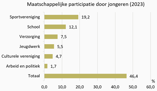 Grafiek Maatschappelijke participatie door jongeren