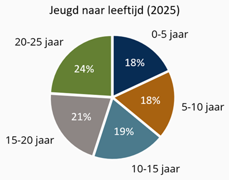 Grafiek Jeugd naar leeftijd