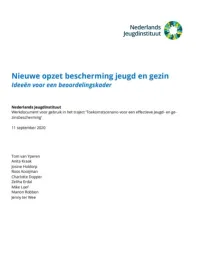 Omslag publicatie Nieuwe opzet bescherming jeugd en gezin