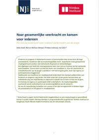 Omslag Naar gezamenlijke veerkracht en kansen voor iedereen