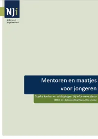 Omslag Mentoren en maatjes voor jongeren