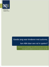 Omslag Goede zorg voor kinderen met autisme