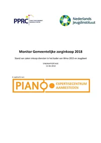 Omslag Monitor Gemeentelijke Zorginkoop 2018